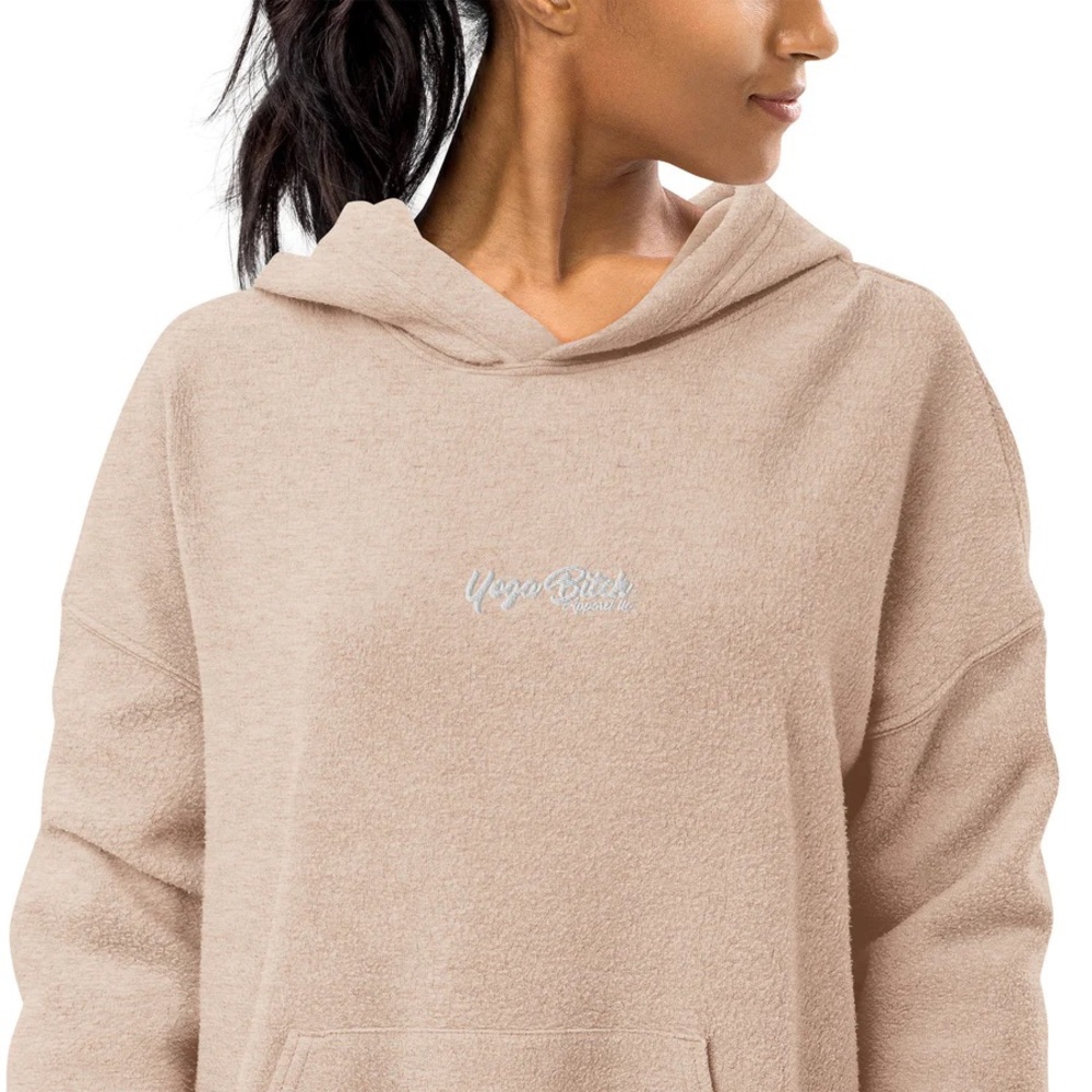 Yoga Bitch Honey Oversize Sueded Fleece Hoodie NWT